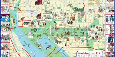 Вашингтон аялал жуулчлалын газрын зураг