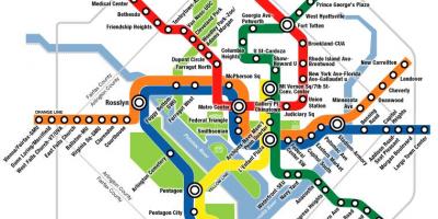 Уа dc метроны газрын зураг