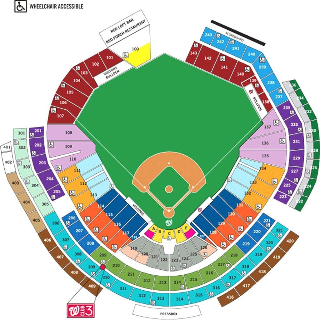 вашингтон иргэн ballpark газрын зураг