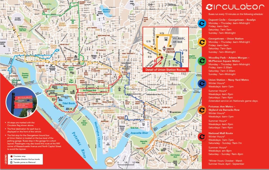 вашингтон дс circulator газрын зураг