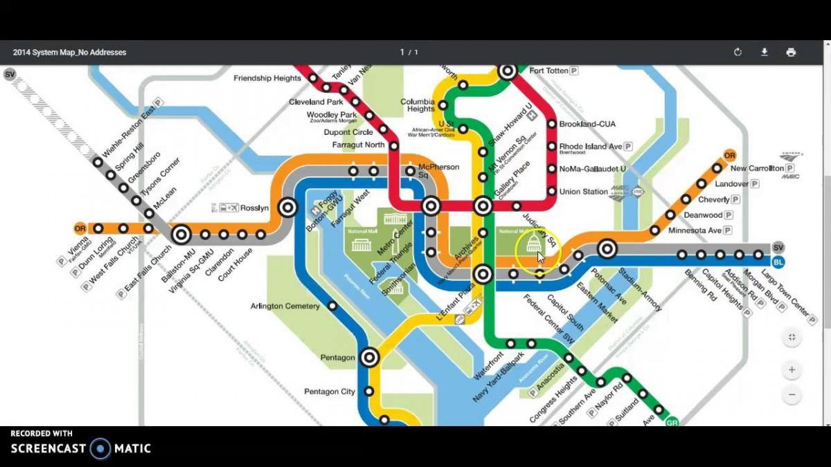 dc метро аялалын зураг