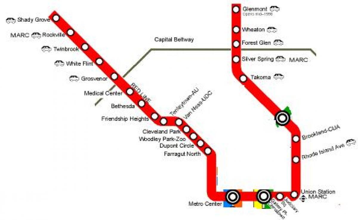вашингтон дс метро улаан шугамын зураг