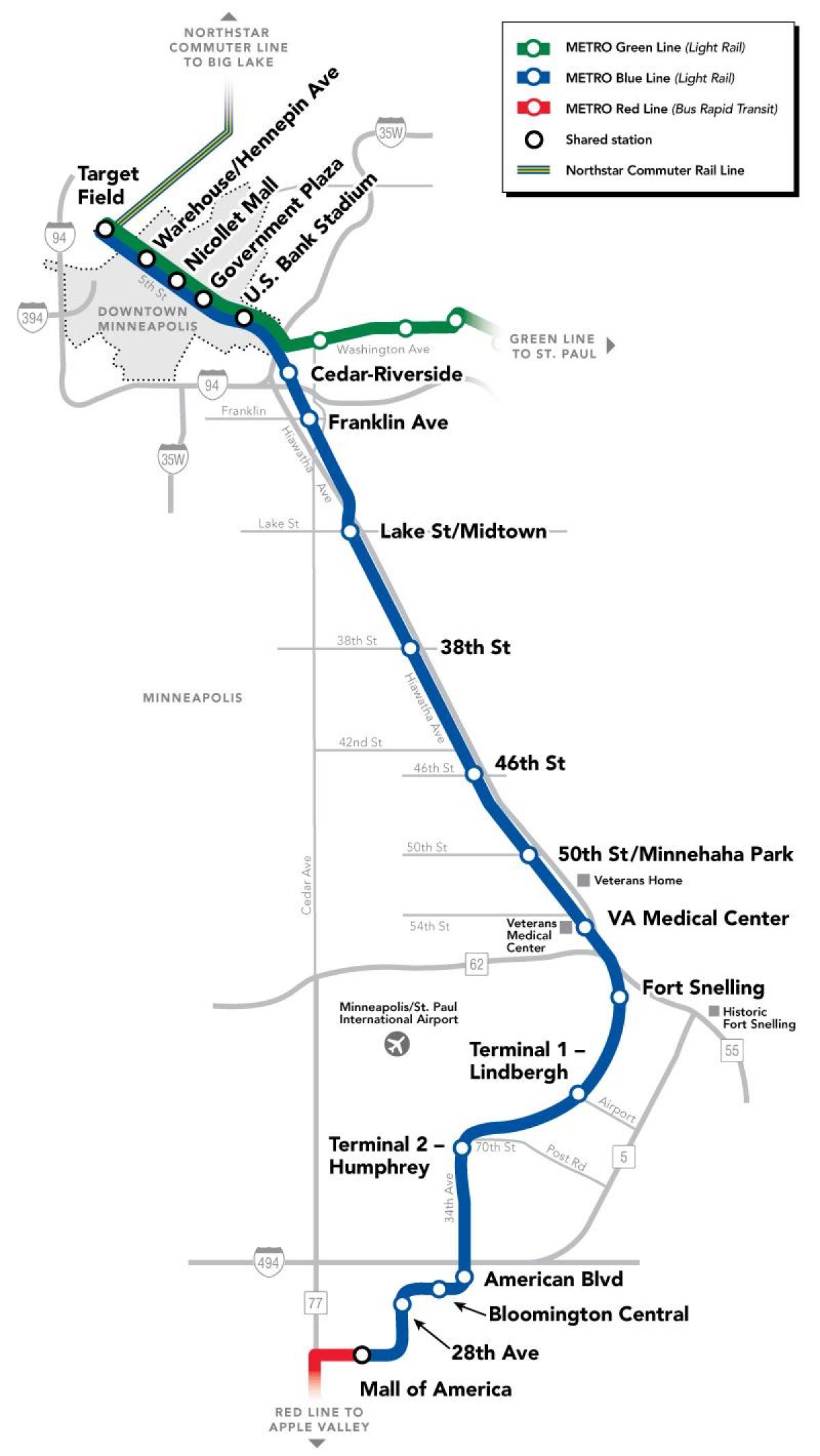 цэнхэр шугам dc метроны газрын зураг