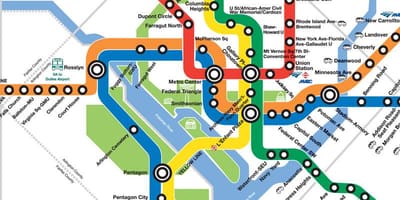 Шинэ dc метроны газрын зураг