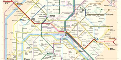Вашингтон дс метроны газрын зураг бүхий гудамж
