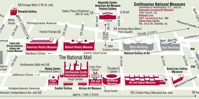 Вашингтон дс smithsonian газрын зураг