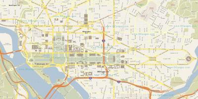 Вашингтон гудамжны газрын зураг