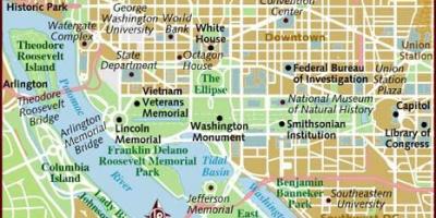 Вашингтон орчмын газрын зураг