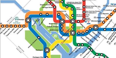 Шинэ dc метроны газрын зураг