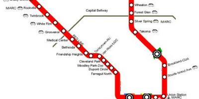 Вашингтон дс метро улаан шугамын зураг