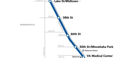 Цэнхэр шугам dc метроны газрын зураг